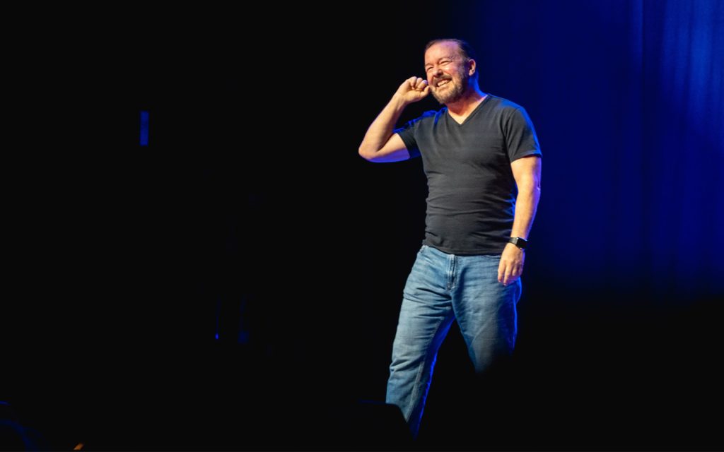 A Comedians top Comedians with Samantha Day Ricky Gervais at Great British Comedians