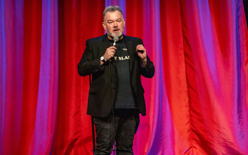 A Comedians top Comedians with Samantha Day Stewart Lee at Great British Comedians