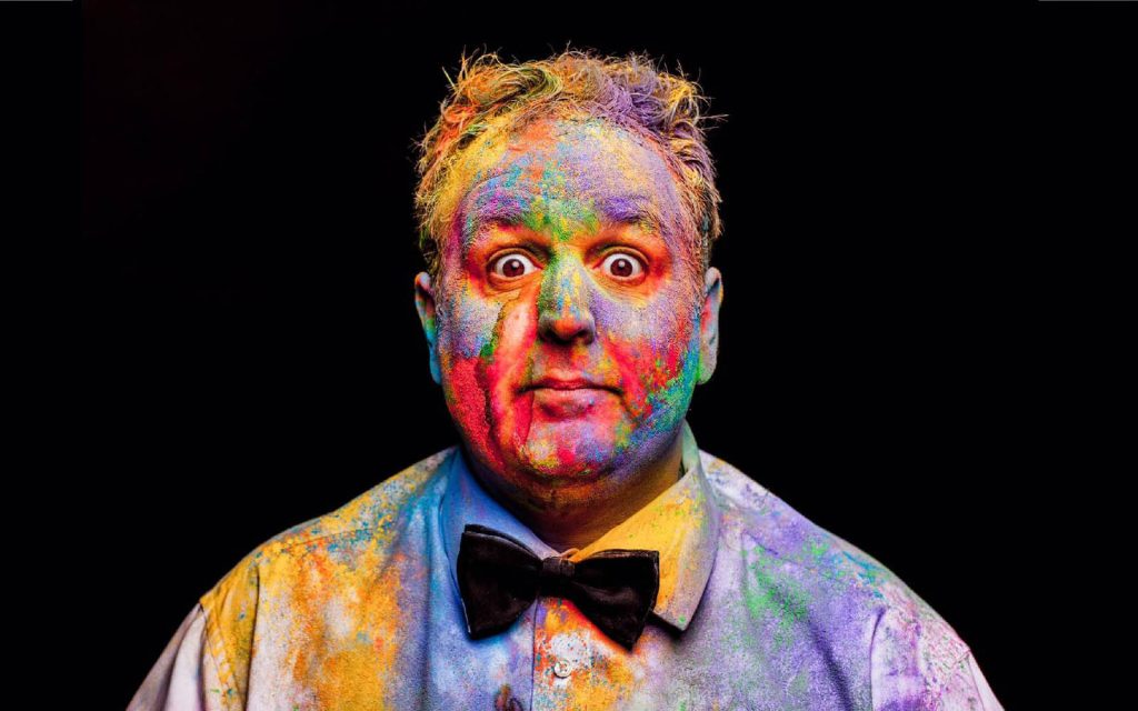 Justin Moorhouse stand up Comedian storyteller book at Great British Comedians