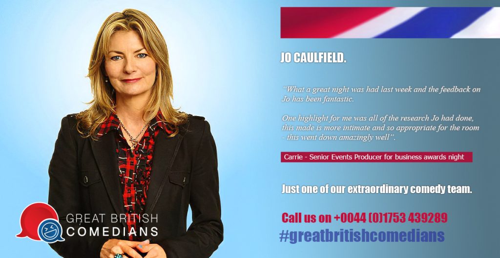 Top Comedy Hosts for Awards Events UK Jo Caulfield Great British Comedians