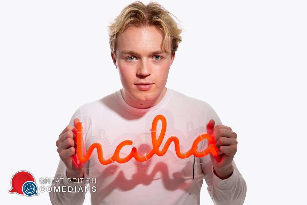 Finlay Christie young stand up comedian youtube tik Tok Social Media events awards host book at official agent Great British Comedians