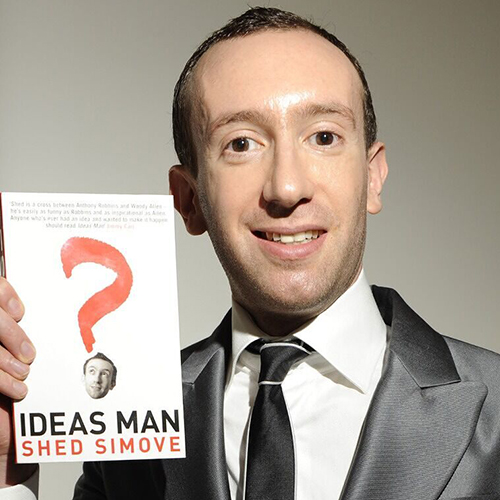 Shed Simove Ideas man Author creative entrepreneur book at official agent Great British Comedians