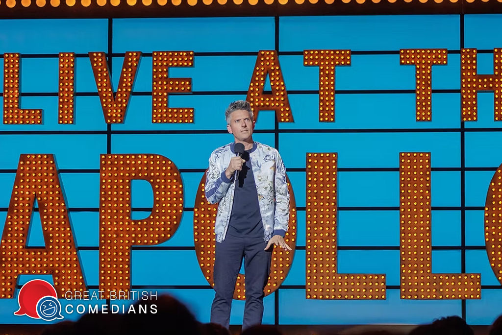 Stuart Goldsmith hire comedian speaker book at agent Great British Comedians