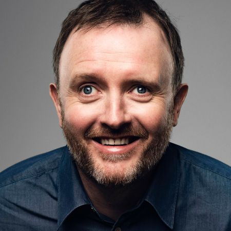 Chris McCausland hire comedian speaker book at agent Great British Comedians